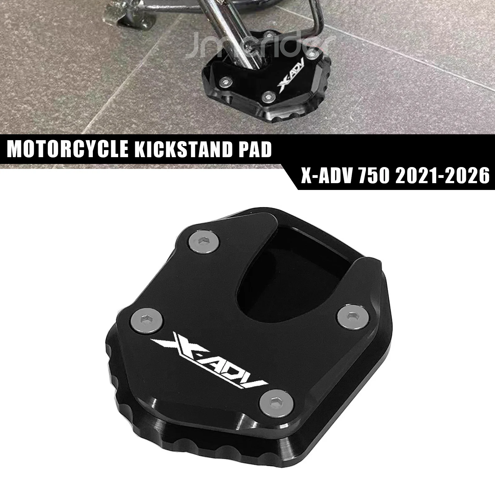 NEUE XADV Motorrad CNC Seitenständer-Verlängerungsplatte Erweiterter Stützfuß für HONDA X-ADV 750 XADV750 2021-2026