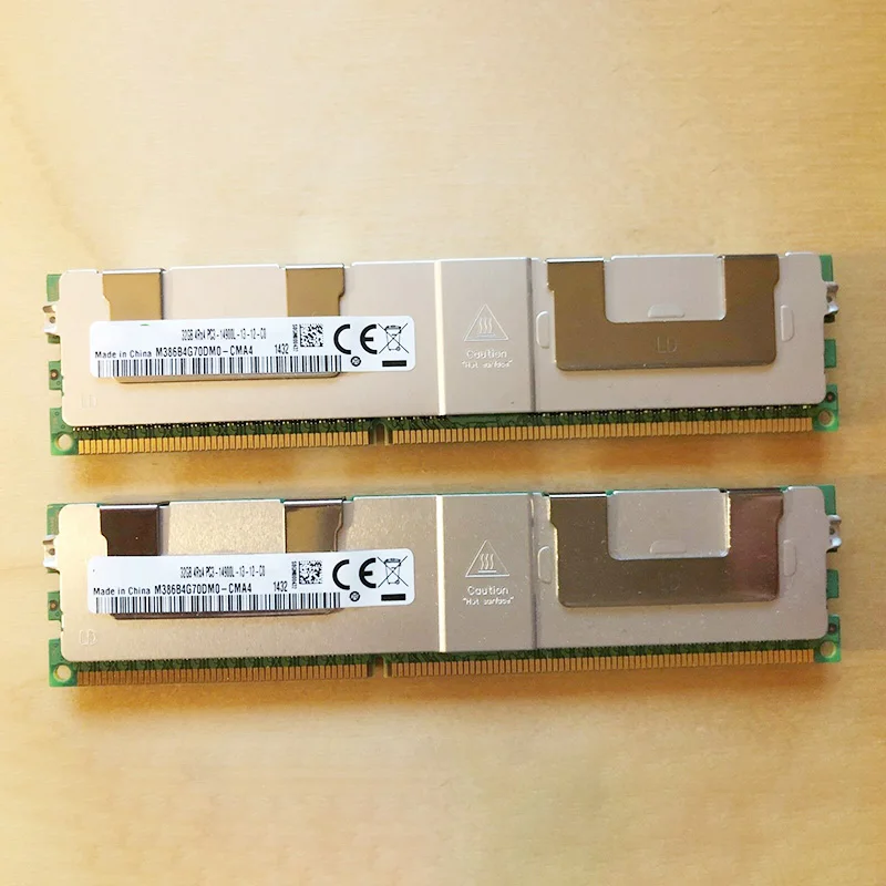 삼성 서버 메모리용 PC3-14900L DDR3, M386B4G70DM0-CMA4 32G, 1866 4RX4, 1 개