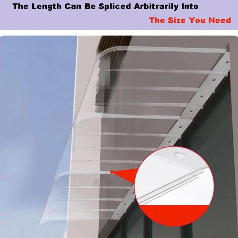 Household Clear Canopy Outdoor Rainproof Board Charging Pile Air Conditioner Outside the Door Canopy Rain and Sun Shelter shade cloth waterproof tarps rainproof cloth sunshade tent