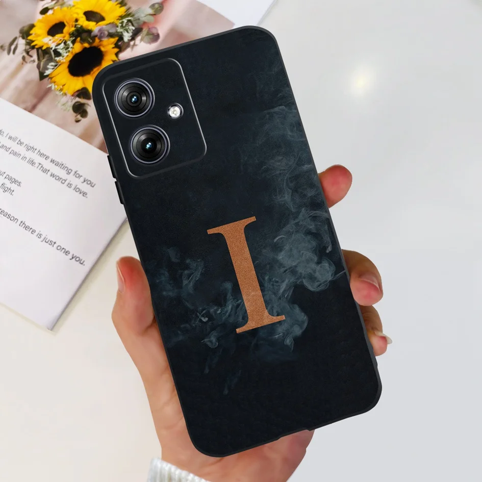 Stylish Flower Letters Soft Couple Phone Cover with Bumper