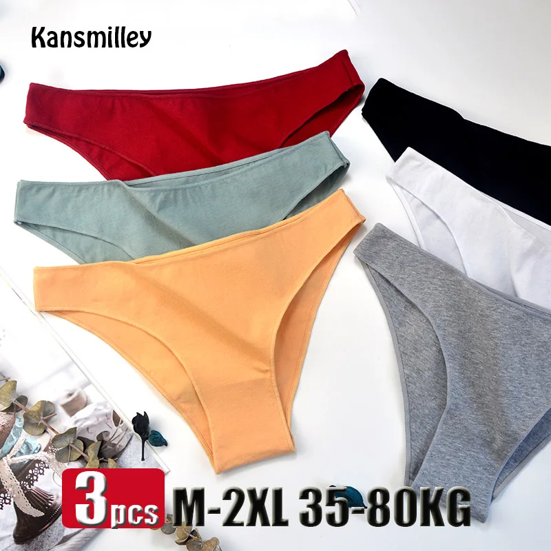 

3PCS/Set Women Sexy Cotton Comfort Panties Low Waist Underwear Female Underpants Soft Girl Briefs Intimates Elastic Underpants