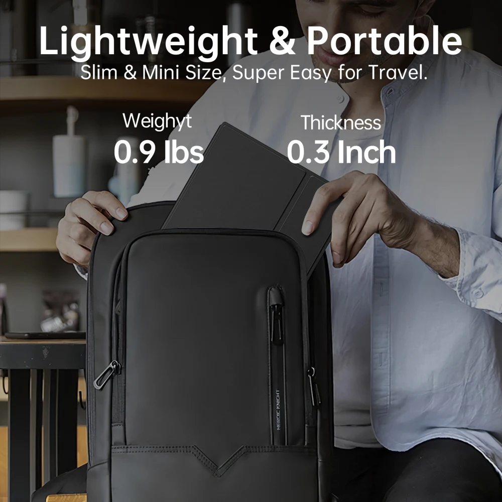 VCHANCE 10.5'' 휴대용 모니터 터치 스크린 VESA 75mm 가죽 케이스 포함 노트북 Mac용 100%sRGB 사무용 여행용 디스플레이 익스텐더