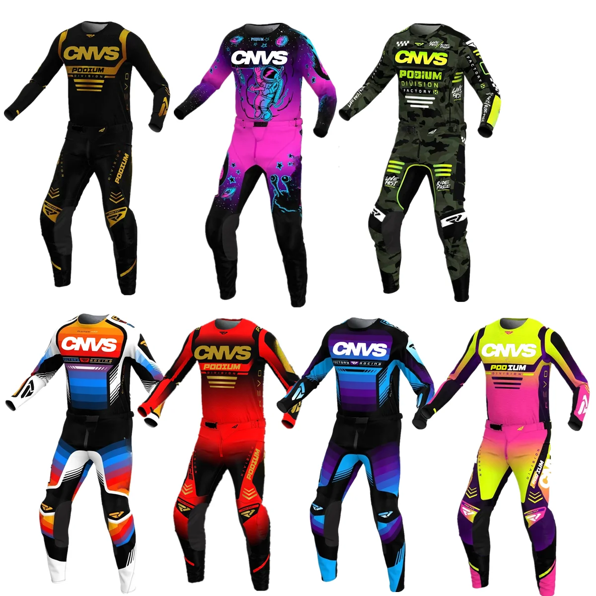 Motocross Gear Set Podium FXR Motocross kits Shift Dirt Bike Gear Set