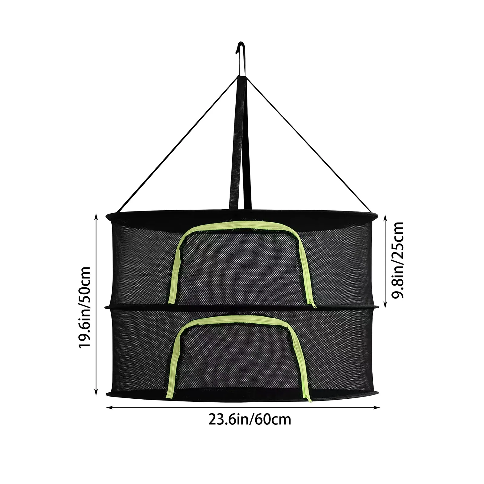 Multifunctional Portable Foldable Muti-layer Hanging Drying Net for Dry Goods Vegetable Fruit Herbs Clothing Non-toxic Polyester 5