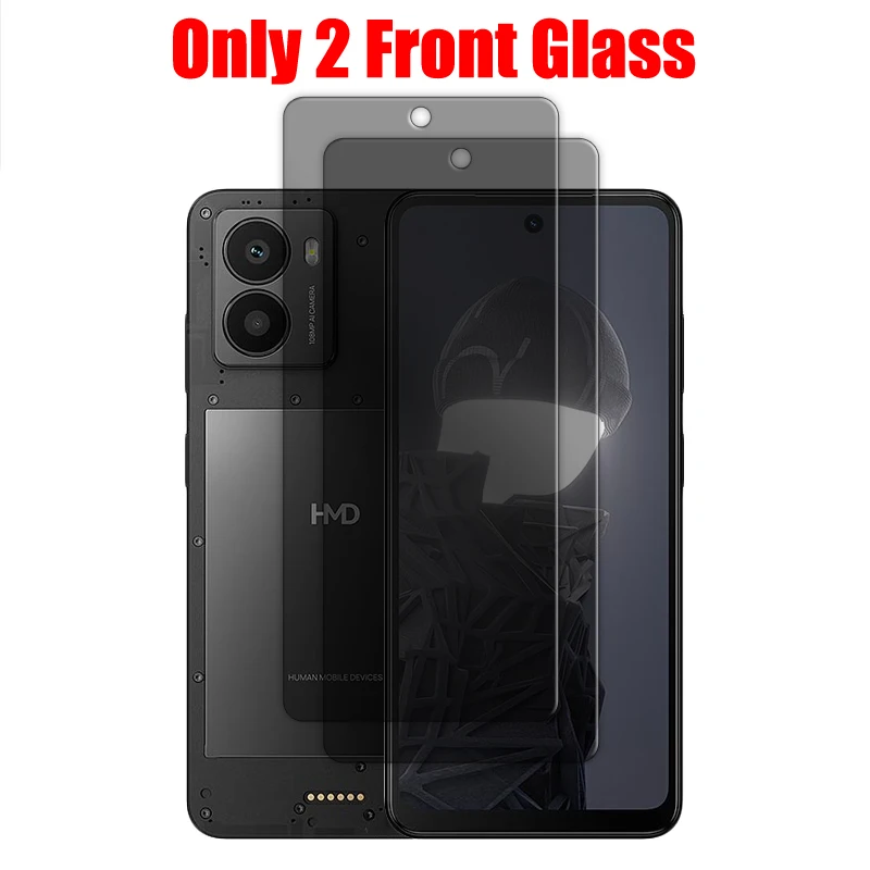 Privacy 9H Tempered Glass Screen Protector with Lens Film