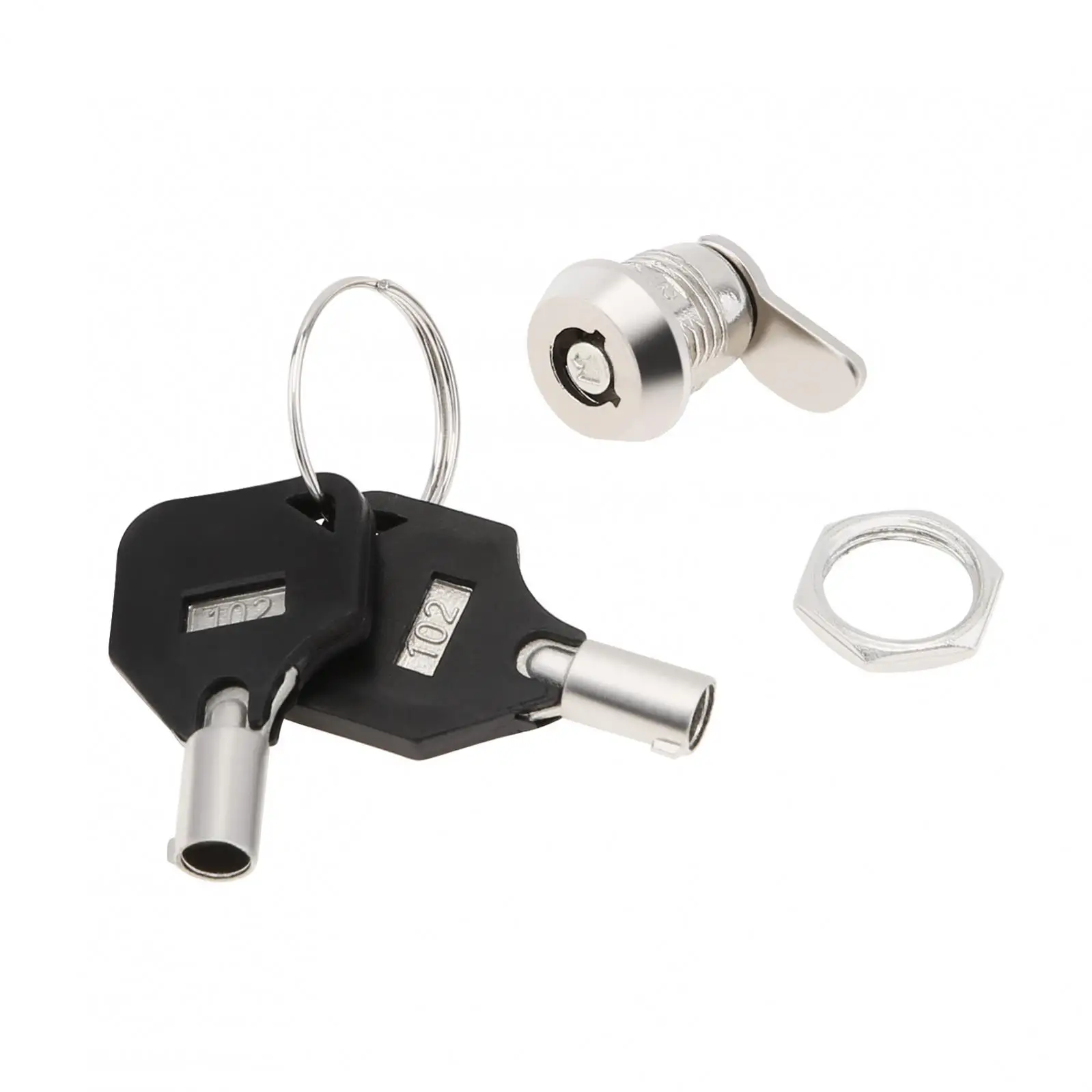 Cabinet Door Lock Mini Tubular Cam Cabinet Door Lock for Home Important Items Security Cylinder Door / Mailbox / Telephone with 2 Keys
