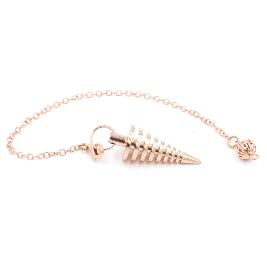 pendulo adivinación profesional isis cobre de Metal de cobre 100% para adivinación, colgante espiritual de Reiki, respuestas metafísicas, lanzadera radiestesia testigo metalico egipcio esoterismo y brujería articulos 6