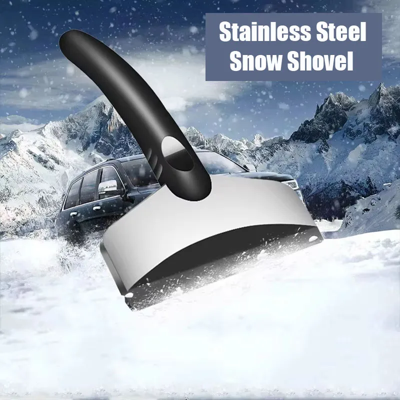 2Pcs Multifunction Car Snow Shovel Winter Windshield Defrosting Ice Scraper Tool Glass Snow Removal Tools Auto Accessories