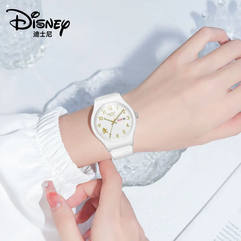 Disney For Woman Watch Alice's Adventures In Wonderland White Rabbit Unisex  Cartoon Quartz Wristwatch Man Pointless Design Lady