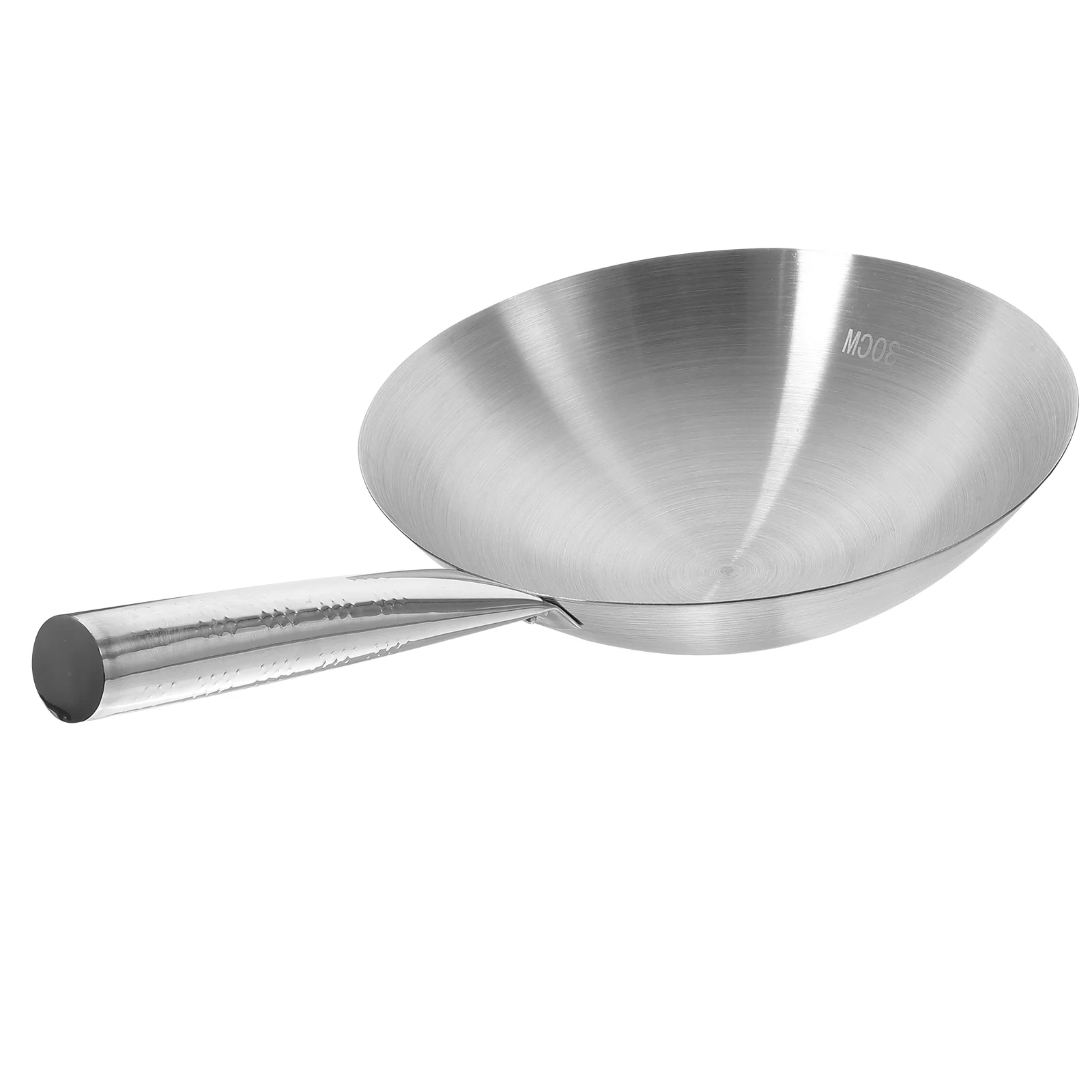 

Restaurant Frying Pan Traditional Wok No Coating Wok Stainless Steel Wok No-stick Pan Household Frying Pan No Coating Frying Pan