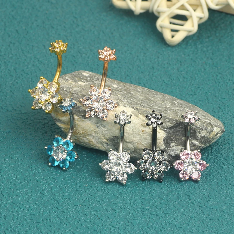 Crystal Belly Button Ring Bat Fox Navel Piercing Heart Devil Belly Ring Snake Belly Button Piercing Ombligo Lot Body Jewelry
