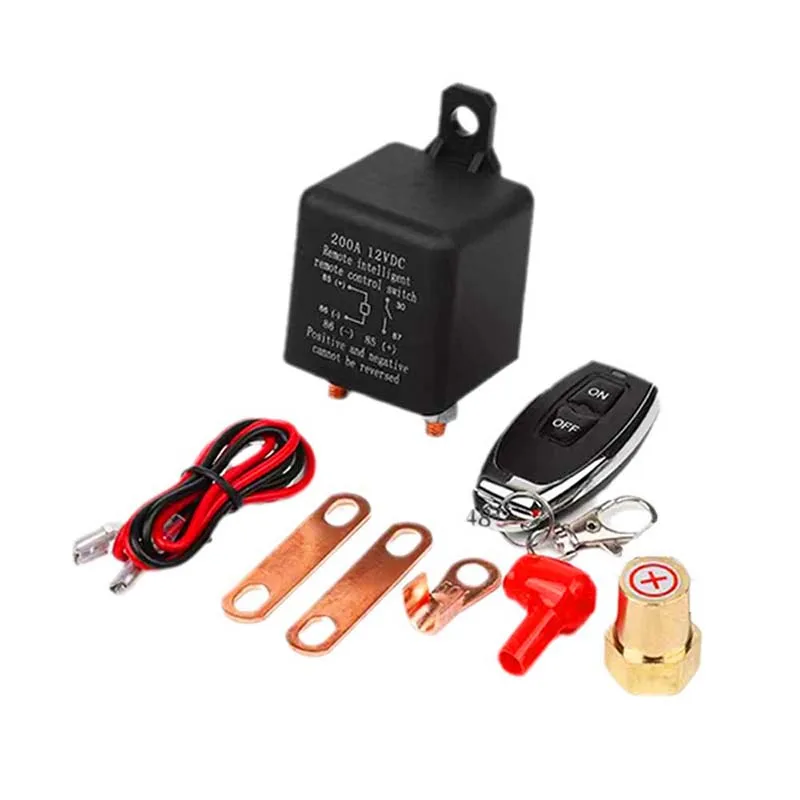 Dual Remote Control Battery Isolator Relay Start On/Off For Car Power Switch