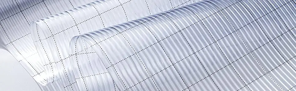 Description Picture 2 of itemReeded Glass Film Window Privacy Film 3D Glass Decals Film Decorative Film for Window Door Cabinet Non Adhesive Anti