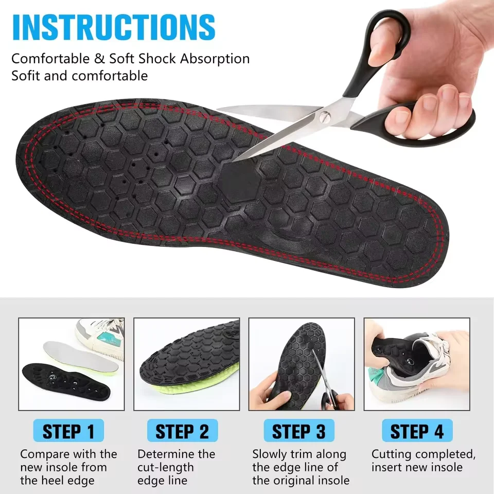 Unisex Magnetic Therapy Foot Insoles Orthopedic Shoe Soles Weight Loss Slimming Massage Acupoints Arch Anti-fatigue Shoes Pads