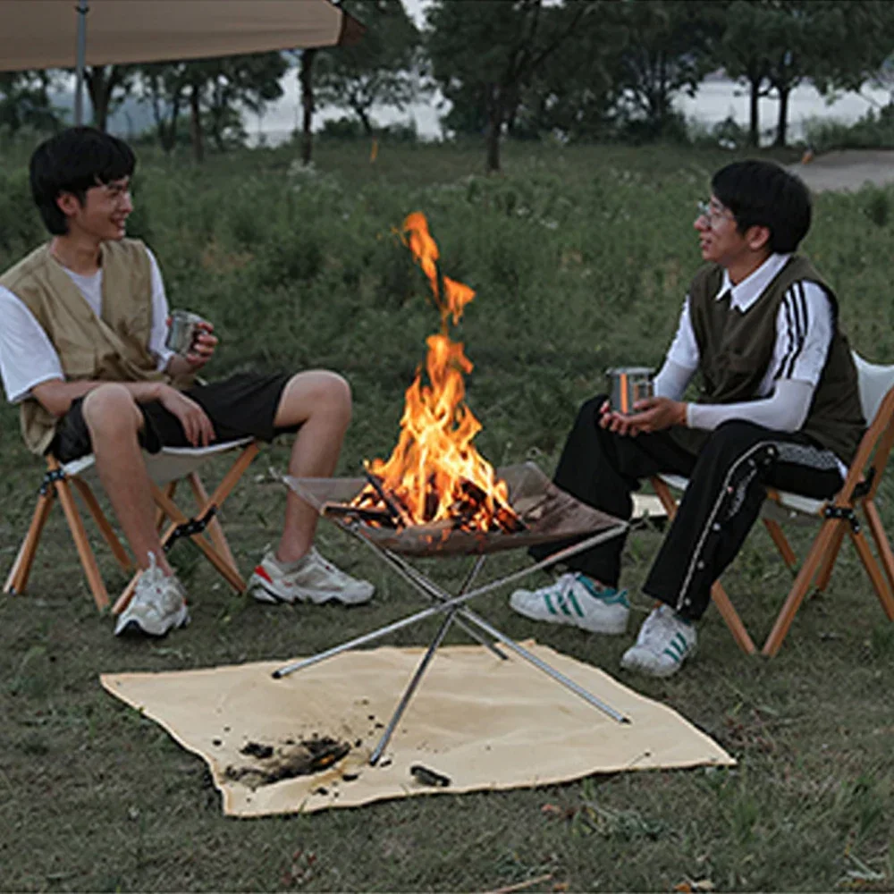 Description Picture 4 of itemOutdoor Camping Fireproof Cloth Picnic Barbecue Insulation Mat Flame Retardant High Temperature Fire Blanket Fiberglass Mat