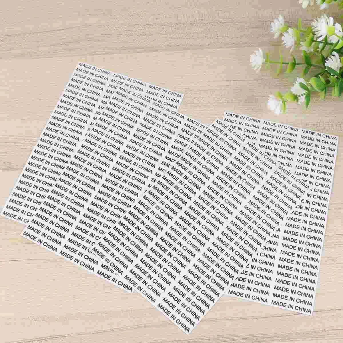 

Toyvian 5000Pcs Made China Stickers Self Adhesive Oval Imported Stickers Package Stickers Made China Labels Boxes Clothes Bags