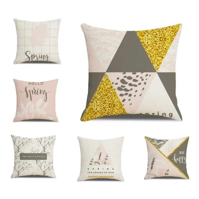 

Minimalist Art Cushion Cover Double Sided Luxury Printed Monogrammed Pillowcase Scandinavian Pillowcase Home Decor 45x45 DF1235