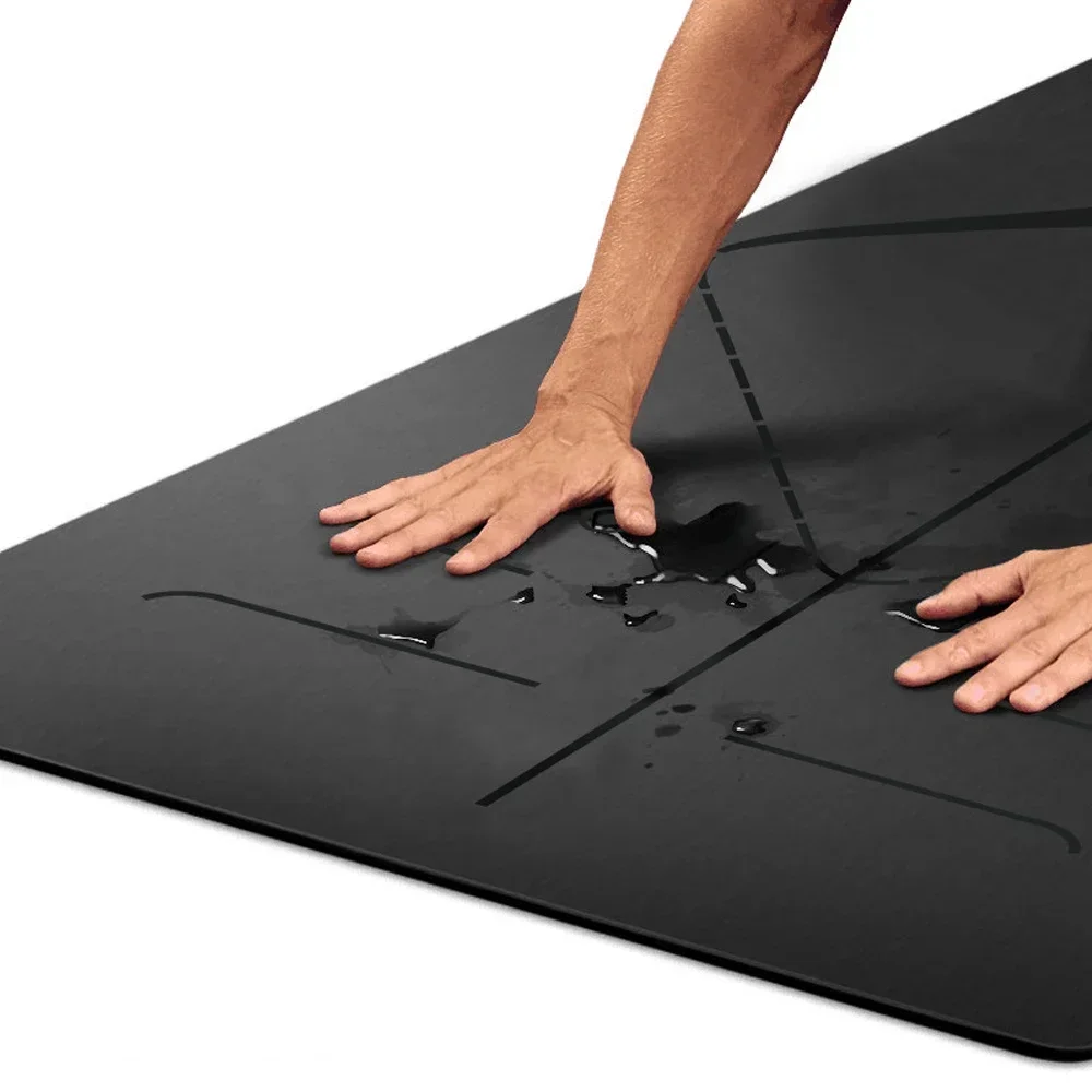 5mm Thickness Non-slip TPE Yoga Mat Anti-slip and Sweat-absorbing Yoga Mat Workout Floor for Pilates Fitness Exercise