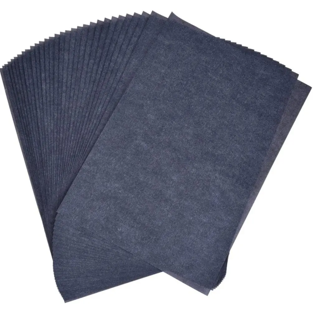 Carbon Paper 80 Sheets A4 Carbon Paper Pattern Letters Erasable Tracing Copy Reusable Image