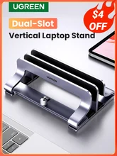 UGREEN Vertical Laptop Stand Holder Foldable Aluminum Notebook Stand Laptop Tablet Stand Support For Macbook Air Pro PC 17 inch 