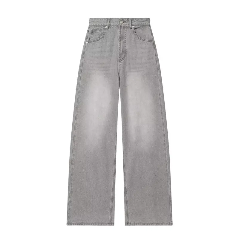 Women's High Waist Wide Leg Jeans Casual Versatile New Arrival Winter 2025 Loose Fit Comfortable Bootcut Denim Trousers - 3