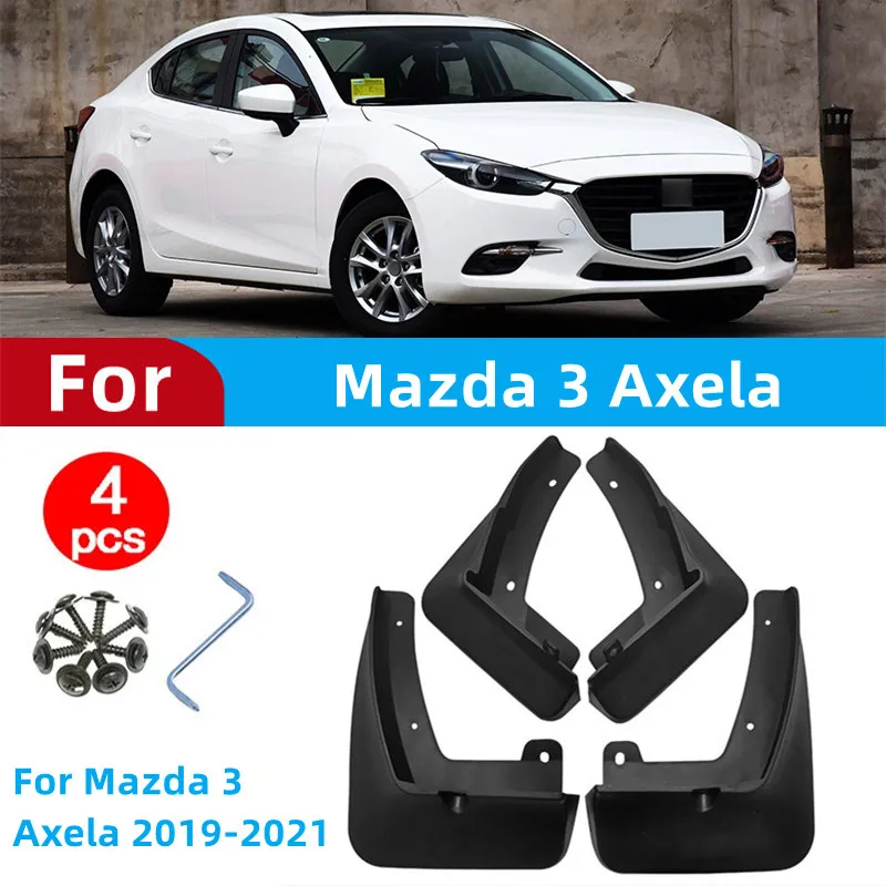 

4pds автомобильные щитки от грязи, щитки для Mazda 3 Axela 2019 2020 2021, брызговики, передние и задние брызговики, брызговики для колес, автомобильные