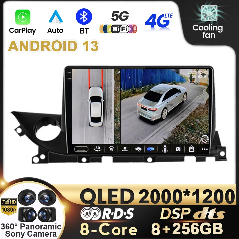 

Android 13 For Mazda 6 Mazda6 III 3 GJ GL 2018 - 2021 Carplay Auto Car Multimedia Player Android 12 360 Camera no 2din DVD