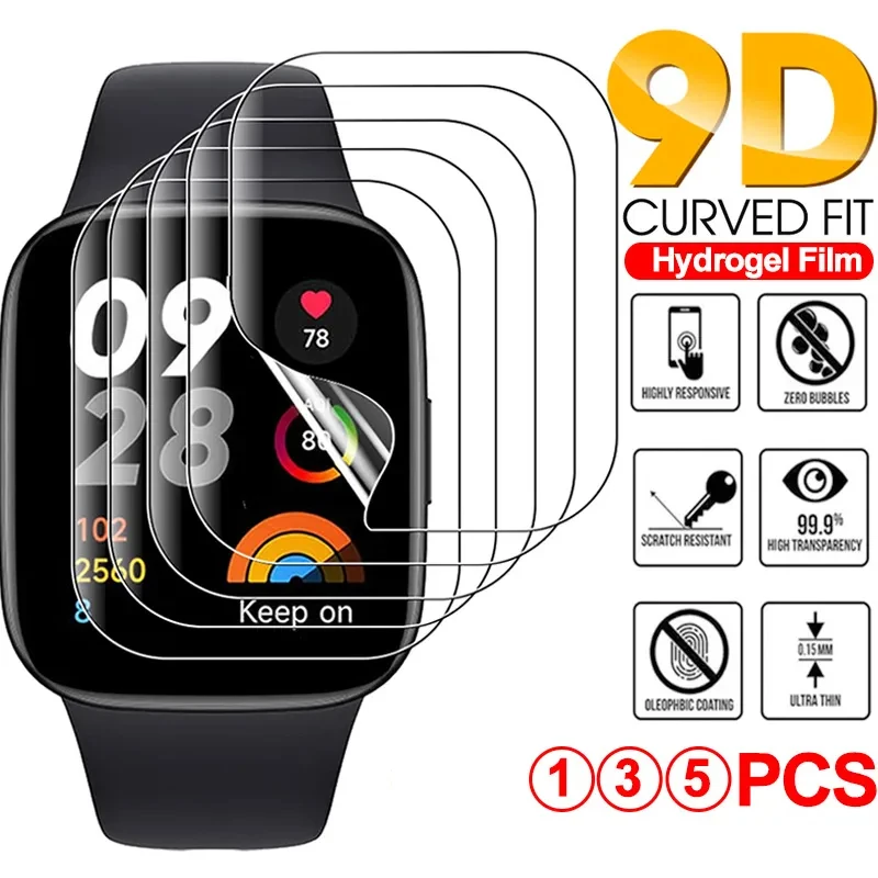 Мягкая Гидрогелевая Защитная пленка для часов Xiaomi Mi Watch Color Lite 2019, Защита экрана для Redmi Watch 2 3 Lite Active Poco Watch