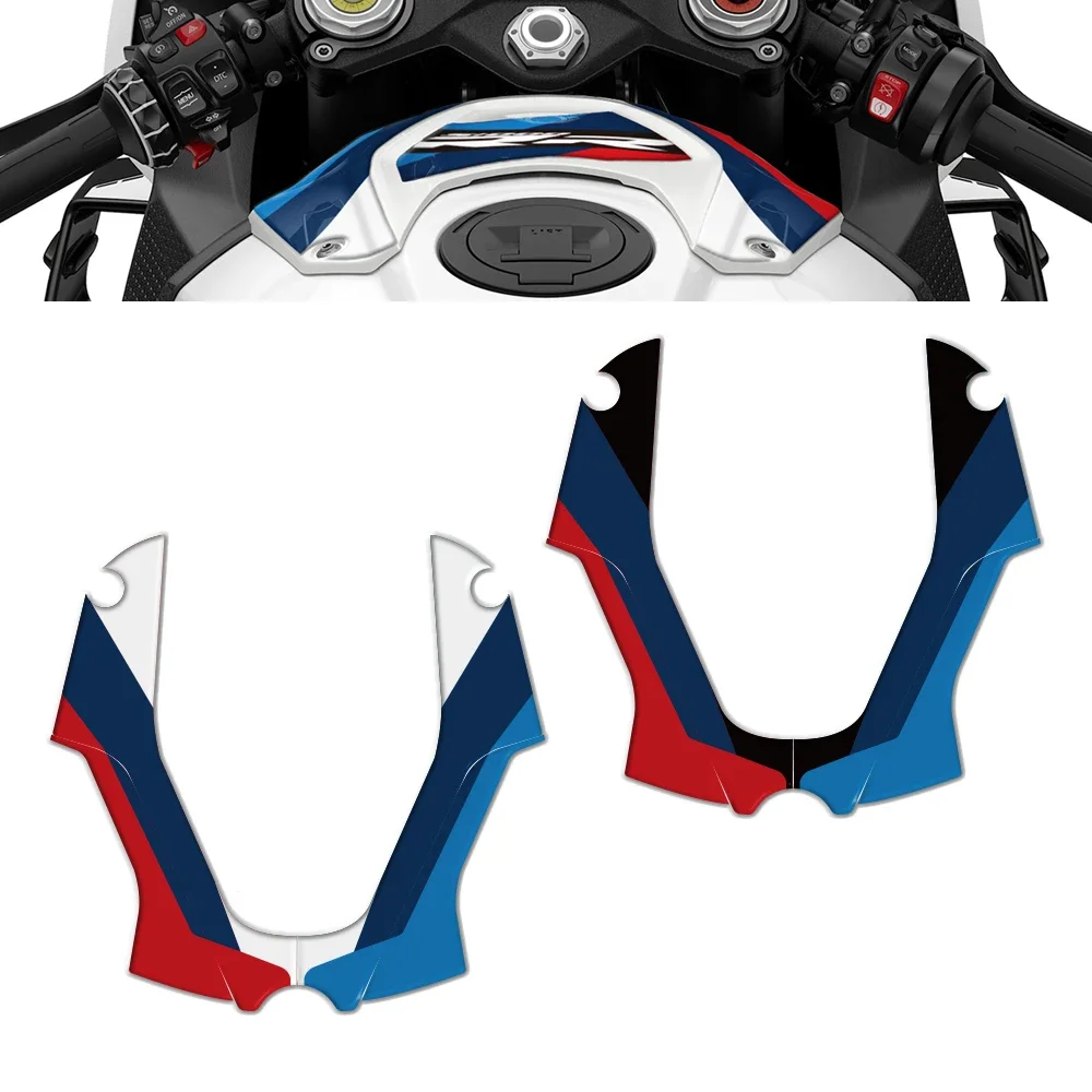 Motorcycle Tank Trim Panel Protector 3D Gel Paint Protection Decal For BMW S1000RR M Motorsport