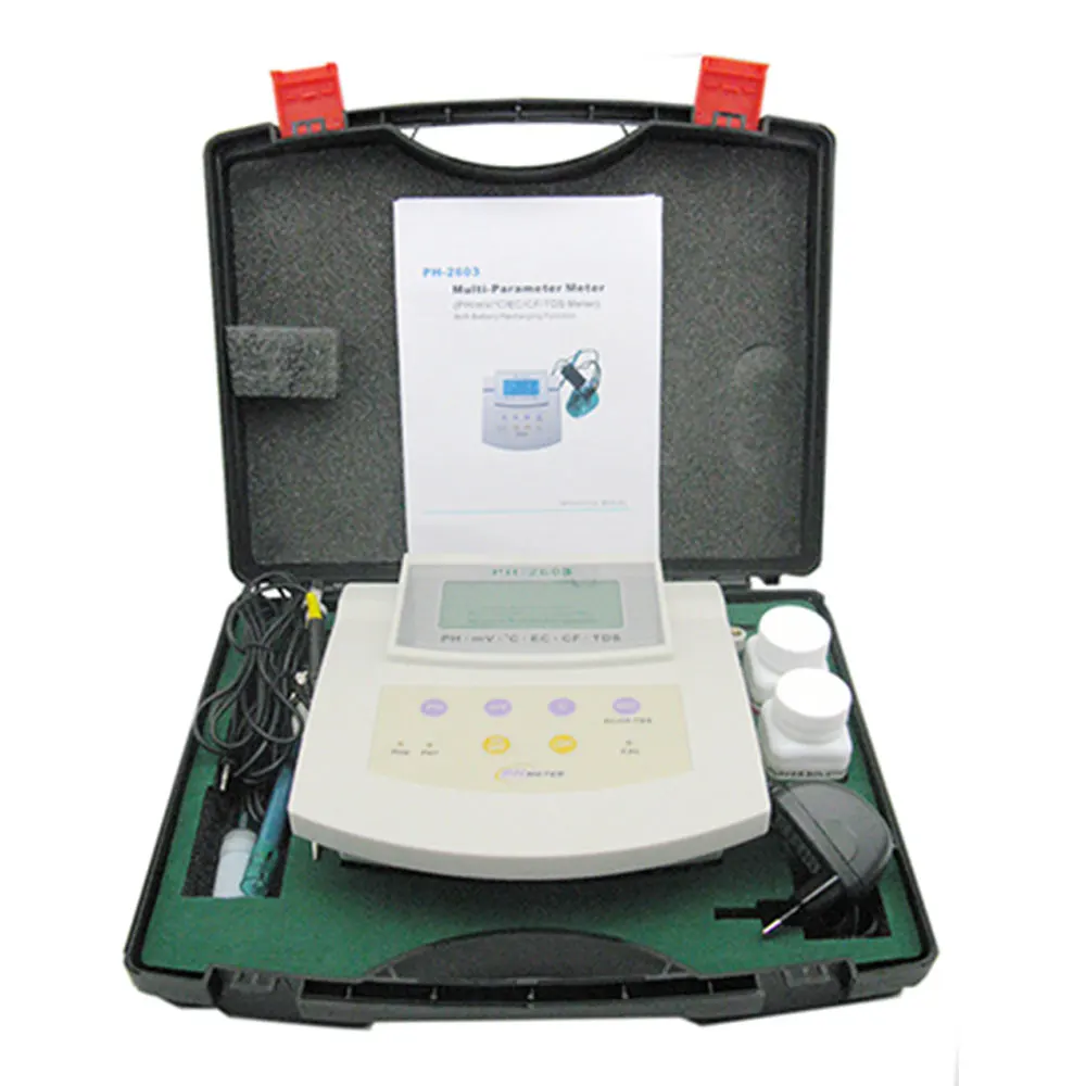 

Bench top Temp ORP EC CF TDS water quality ph tester meter