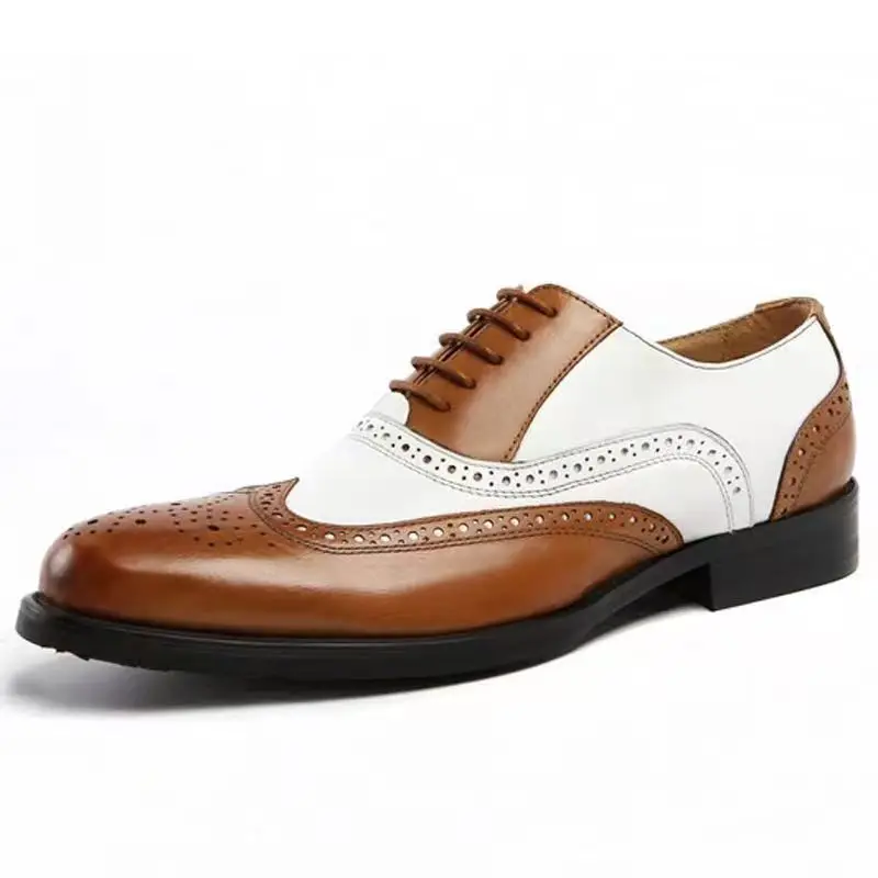 Leather Shoes Classic Men Dress Shoes Lace Up Shoes Men Plus Size Point Toe Business Casual Comfortable Formal Wedding