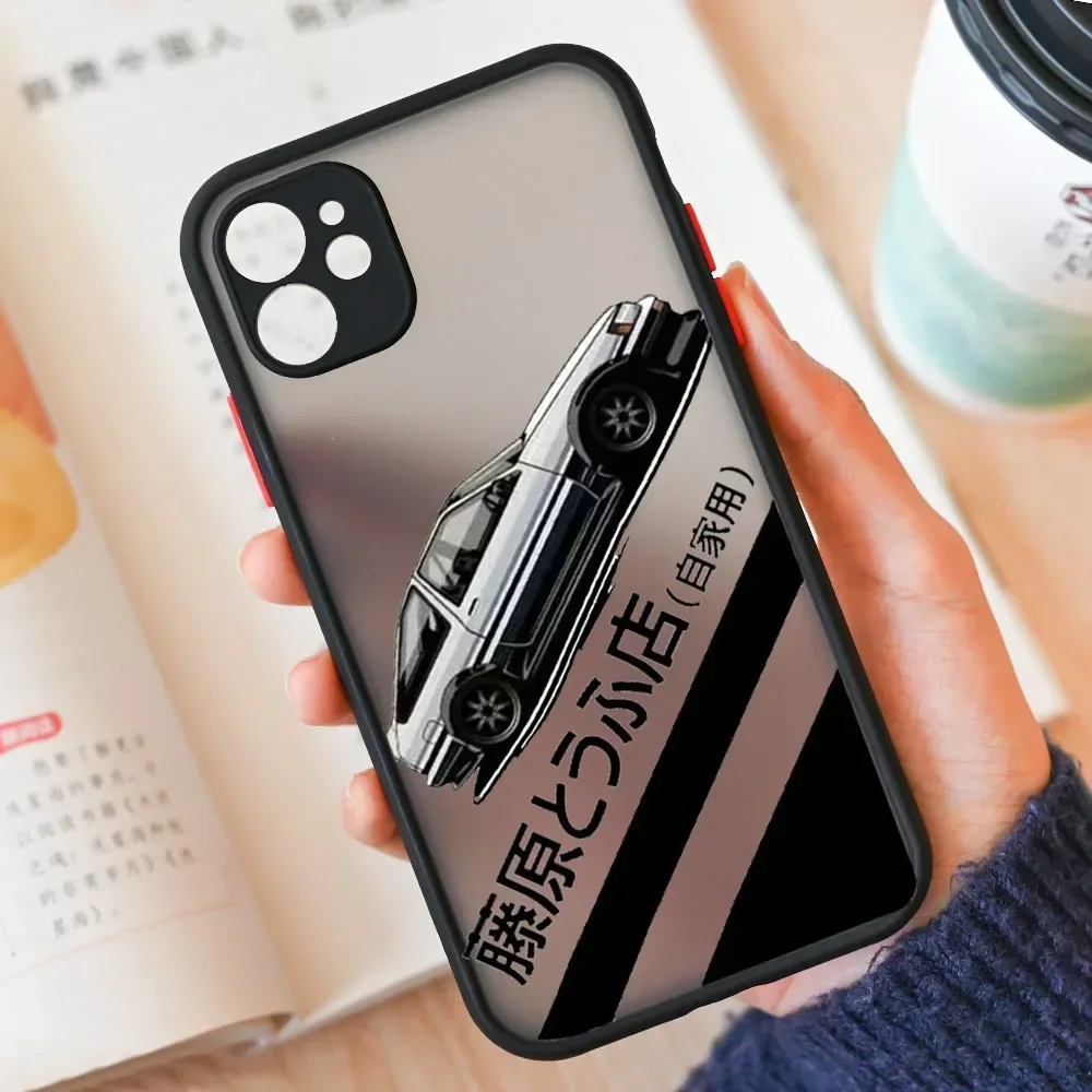 Japan Classic Comic Initial D JDM AE86 Transparent Phone Case - Hard Cover