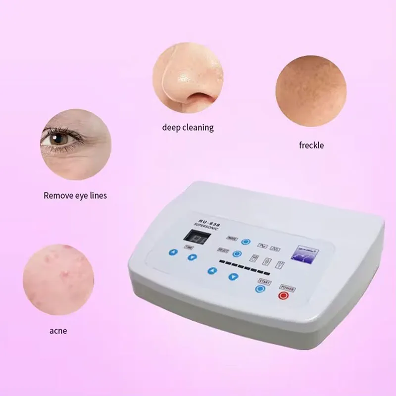 3 In 1 Ultrasonic Facial Machine Spot Freckle Removal Lifting Skin Anti Aging Beauty Vibrater Massager Facial Skin Care Devices