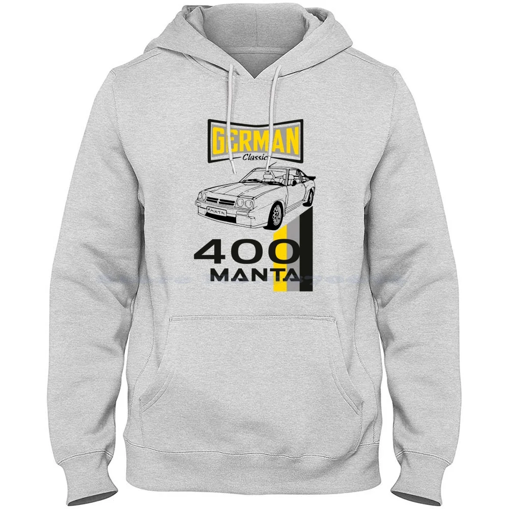Tedesco Classic-Manta 400 100% Cotone Felpa Con Cappuccio 400 Gruppo B Rally Car Car Racing 80S Opel Racing Opel Rally Opel Coffee