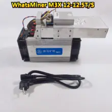 Free ship Asic Miner Bitcoin Miner WhatsMiner M3X 11.5-12.5T/S Better Than Antminer S7 S9 WhatsMiner M3 With PSU For BTC BCH