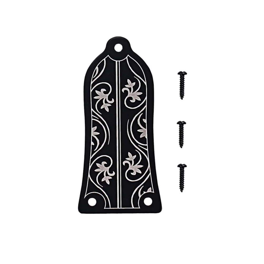 

GR34 Truss Rod Shape Case For Electric Guitar Epiphone Truss Rod Cover With Screws (Black)