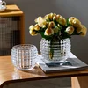 Modern Minimalist Crystal Small Vase Living Room Mini Transparent Glass Ball Flower Arrangement Hydroponic Desktop Decoration 1