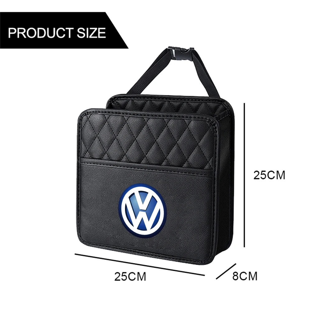 폭스바겐 VW RLINE 폴로 파사트 CC 티구안 골프 제타 샤란 T-ROC 투란용 차량 시트 백 오거나이저 걸이식 수납 가방 포켓