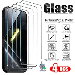 Enhanced 4 - Pack Premium Tempered Glass Screen Protectors - Poco X5 (4PCS)