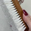 Soft Wool Shoe Cleaning Brush, Leather Care, Multifunctional Shoe Polish Brush, Boot Cleaner, Wooden Handle 4