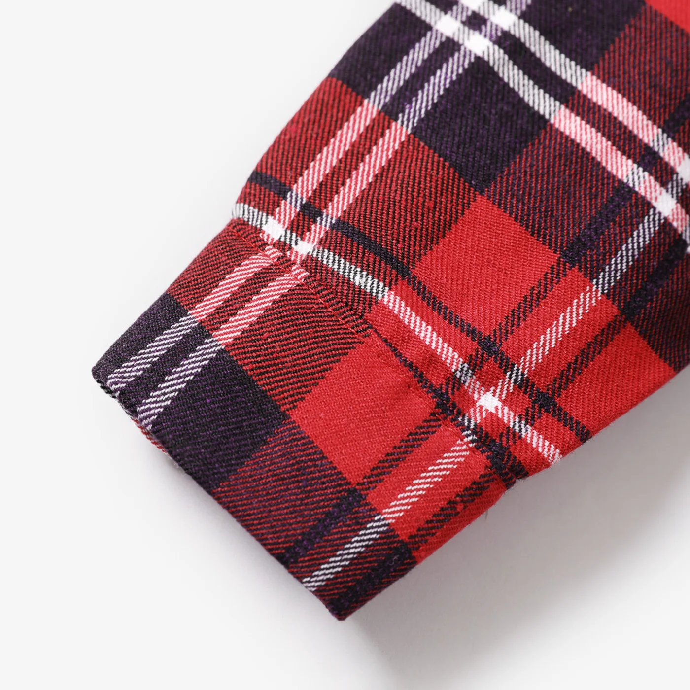 PatPat Baby Boy/Girl Classic Grid/Houndstooth Collar Long Sleeves Shirt