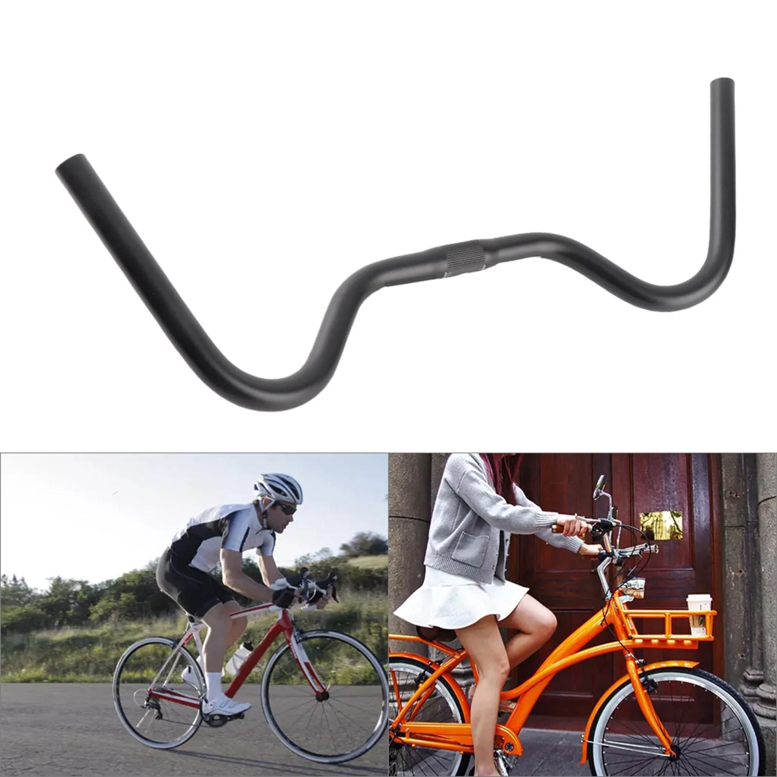 Guidon de vélo vintage en alliage d'aluminium pour VTT et vélo de route