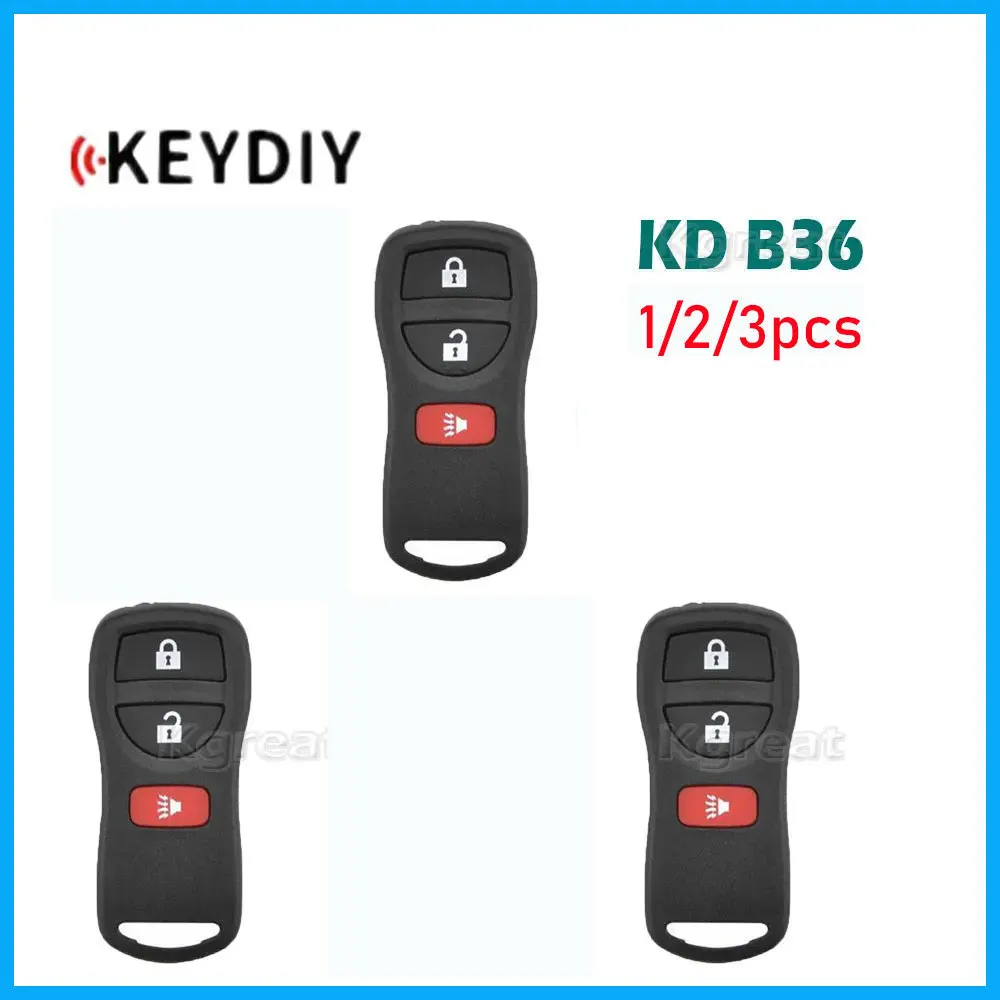 

1/2/3pcs KEYDIY KD B36 Multifunctional Remote Key for Nissan Style 3 4 Buttons for KD900/KD-MAX/KD-X2 MINI KD Max Key Programmer