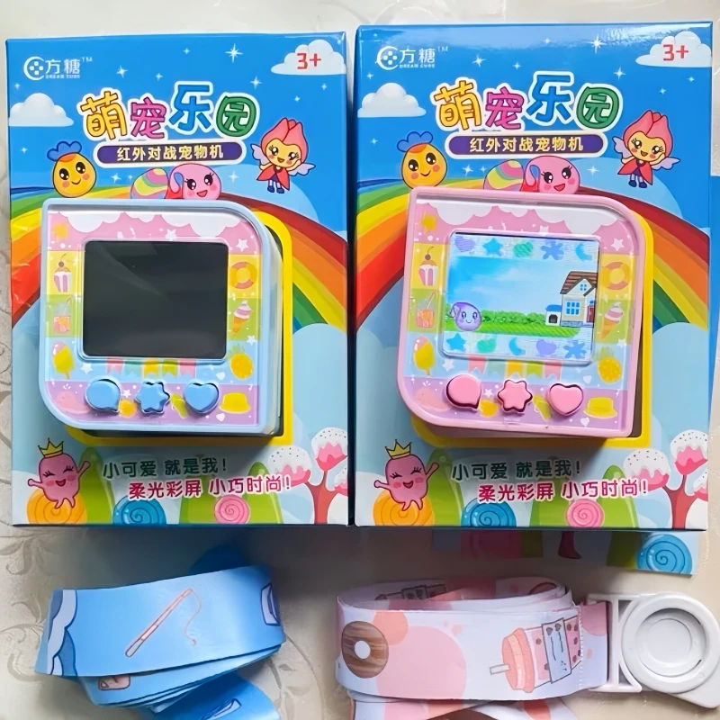 Hot Tamagotchi Original Sugar Cube Electronic Pet Machine Console Di Gioco Schermo A Colori Cinese Bambini Pet Development Toy Gifts