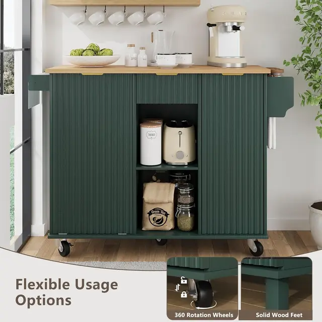 Rolling Kitchen Island Cart 4