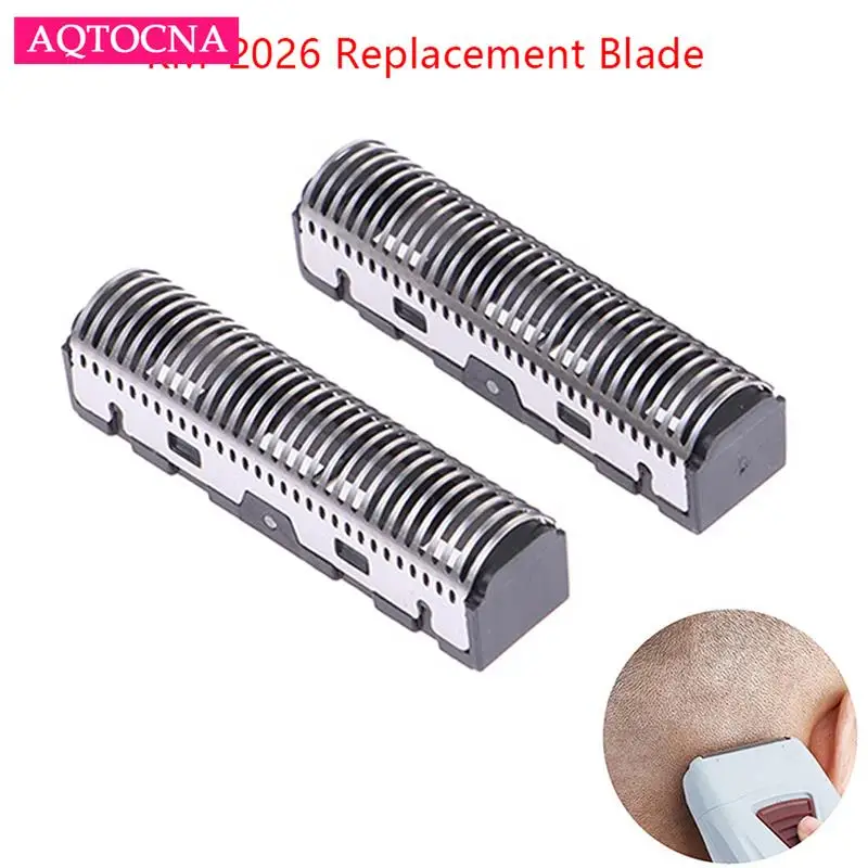 KM-2026 플로팅 면도기에 적합한 오리지널 전기 면도기 블레이드, 골든 호일 나이프 그물 및 커터 헤드, 2 개