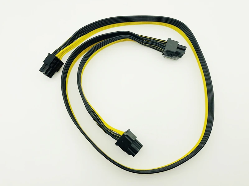 

10Pcs Modular PSU Power Supply Cables PCI e Molex 6pin to 2 PCI-e 8 pin 6+2pin PCI Express Internal Splitter Ribbon Miner Cable