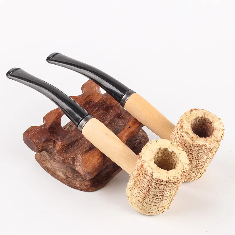 Protable 1Pcs Reusable Corn Herb Smoking Pipe Creative Corncob Filter 140mm/5.5inches Tobacco Pipes Smoke Accessories tobacco pipe herb smoking pipe smoking pipe