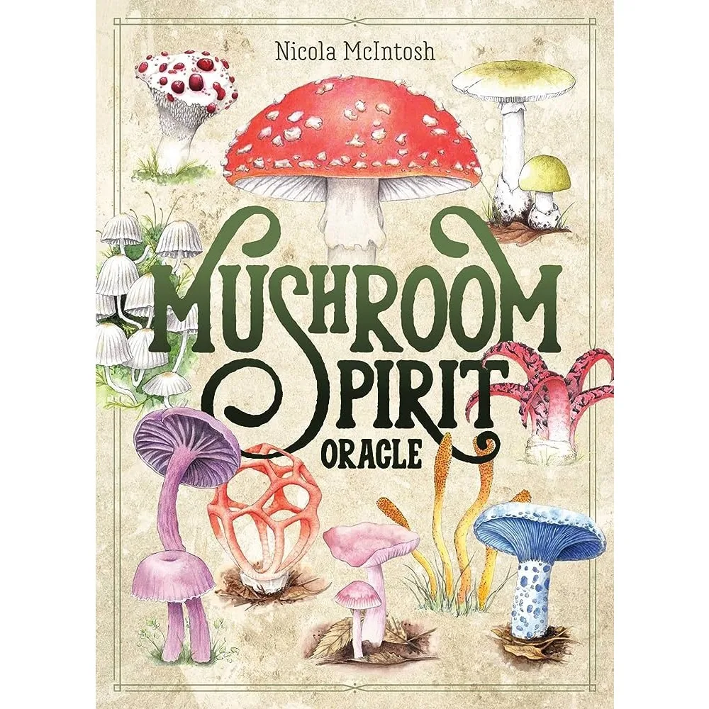 10.4*7.3cm Mushroom Spirit Oracle Cards 36 Pcs Hand-drawn Images of Mushrooms From All Over The World 5