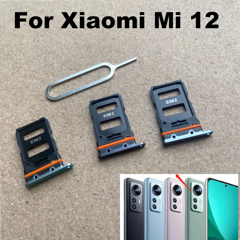 

Лоток для Sim-карты для Xiaomi MI 12 12X, держатель для Sim-карты, адаптер слота и держатель лотка для Micro SD с бесплатным извлечением штифта